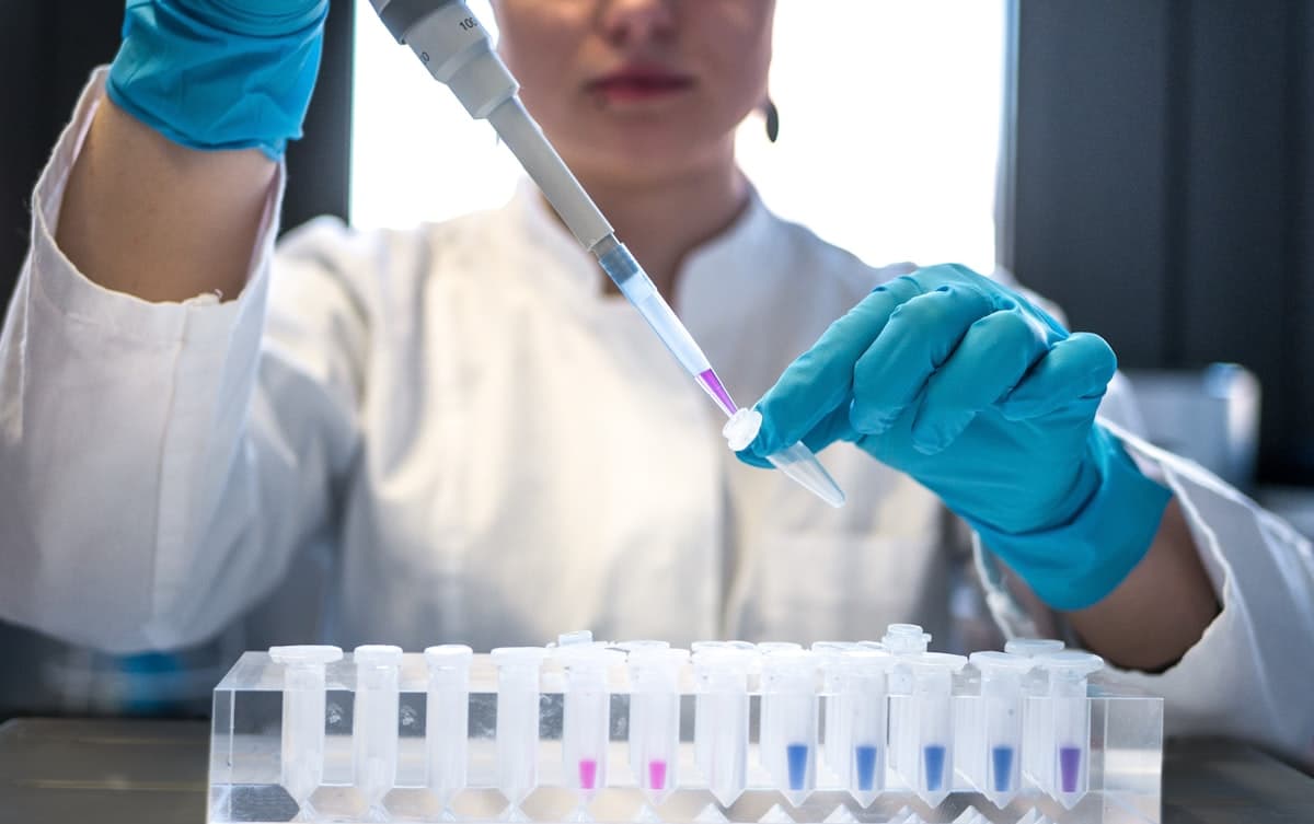 Students studying Science